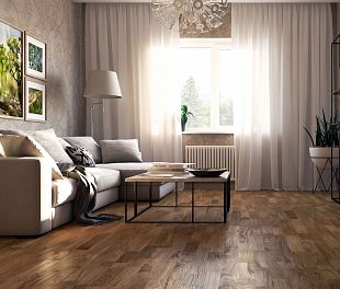 Паркетная доска PolarWood ДУБ ИРИС МАТОВЫЙ ЛАК 14x188x2266 3П (3,41 м2)
