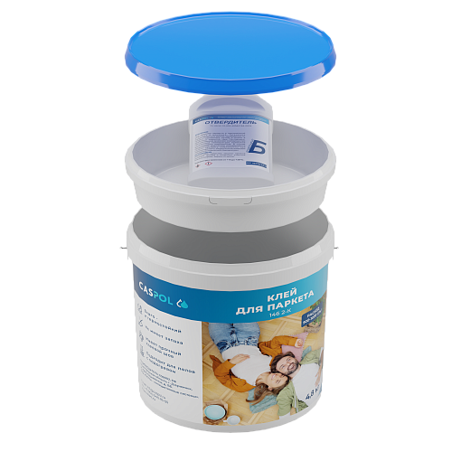 CASPOL 146 2-К - двухкомпонентный полиуретановый клей для паркета. Упаковка 2В1