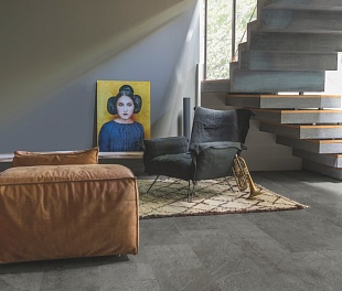 ПВХ плитка Quick-Step Ambient Click Сланец серый AMCL40034