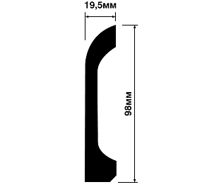 Плинтус HIWOOD B98V1