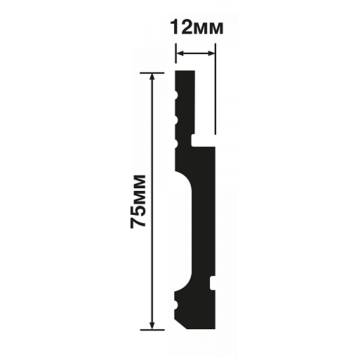 Плинтус HIWOOD B75V1L