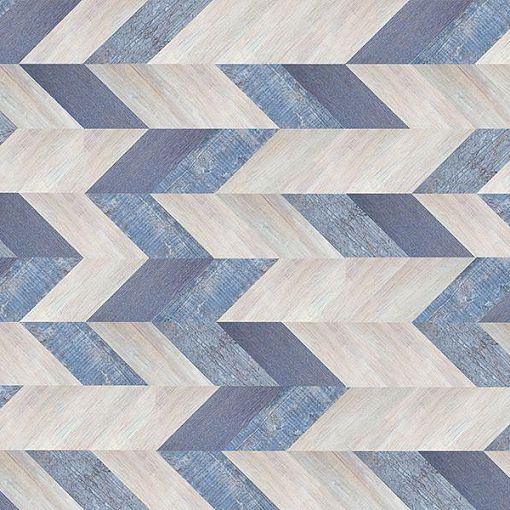 Пробковый пол Chevron Blue