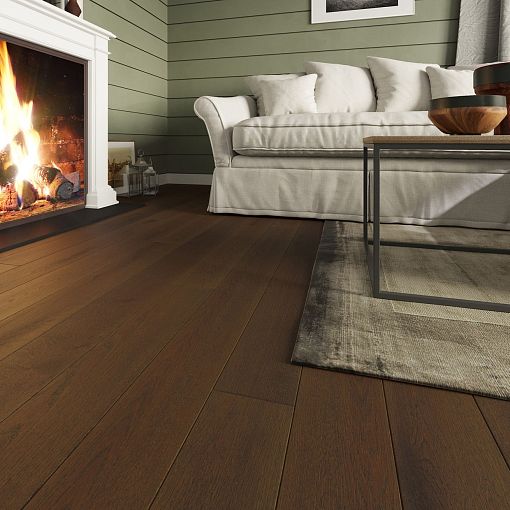 Паркетная доска AlixFloor Дуб темный тонированный