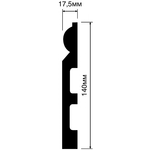 Плинтус HIWOOD B140