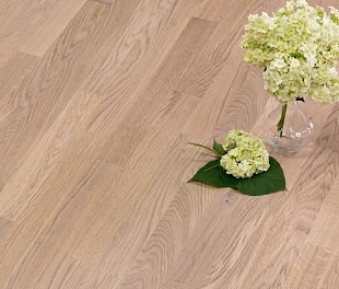 Паркетная доска PolarWood ДУБ УЮТ БЕЛЫЙ МАТОВЫЙ ЛАК 14x188x2266 3П (3,41 м2)