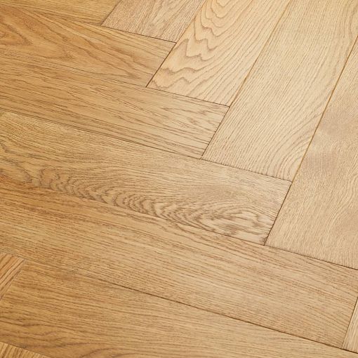 Паркет Елка Английская Royal Parket 490х125х13мм Дуб Натур лак