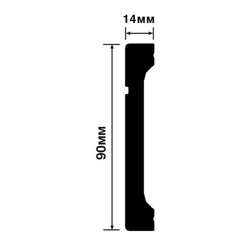 Плинтус HIWOOD B90V1L
