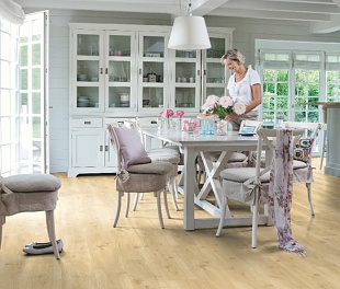 ПВХ плитка Quick-Step Alpha Vinyl Small Planks Бежевый дуб AVSP40018