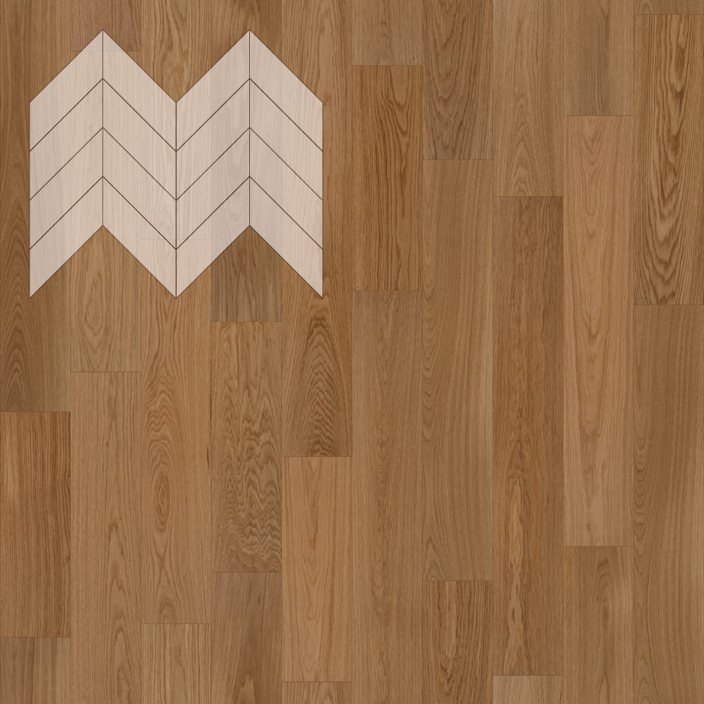 Паркет Елка Французская Lab Arte Chevron Дуб Рустик Гридж лак 600/450х150х14/3/45°