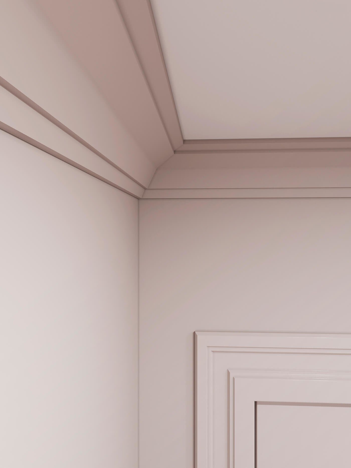 Карниз KX028, 75х75, 2000мм, Экополимер/24