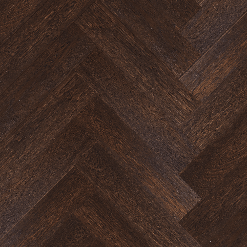 Паркет Елка Английская Royal Parket 490х125х13мм Дуб Натур Карамель лак