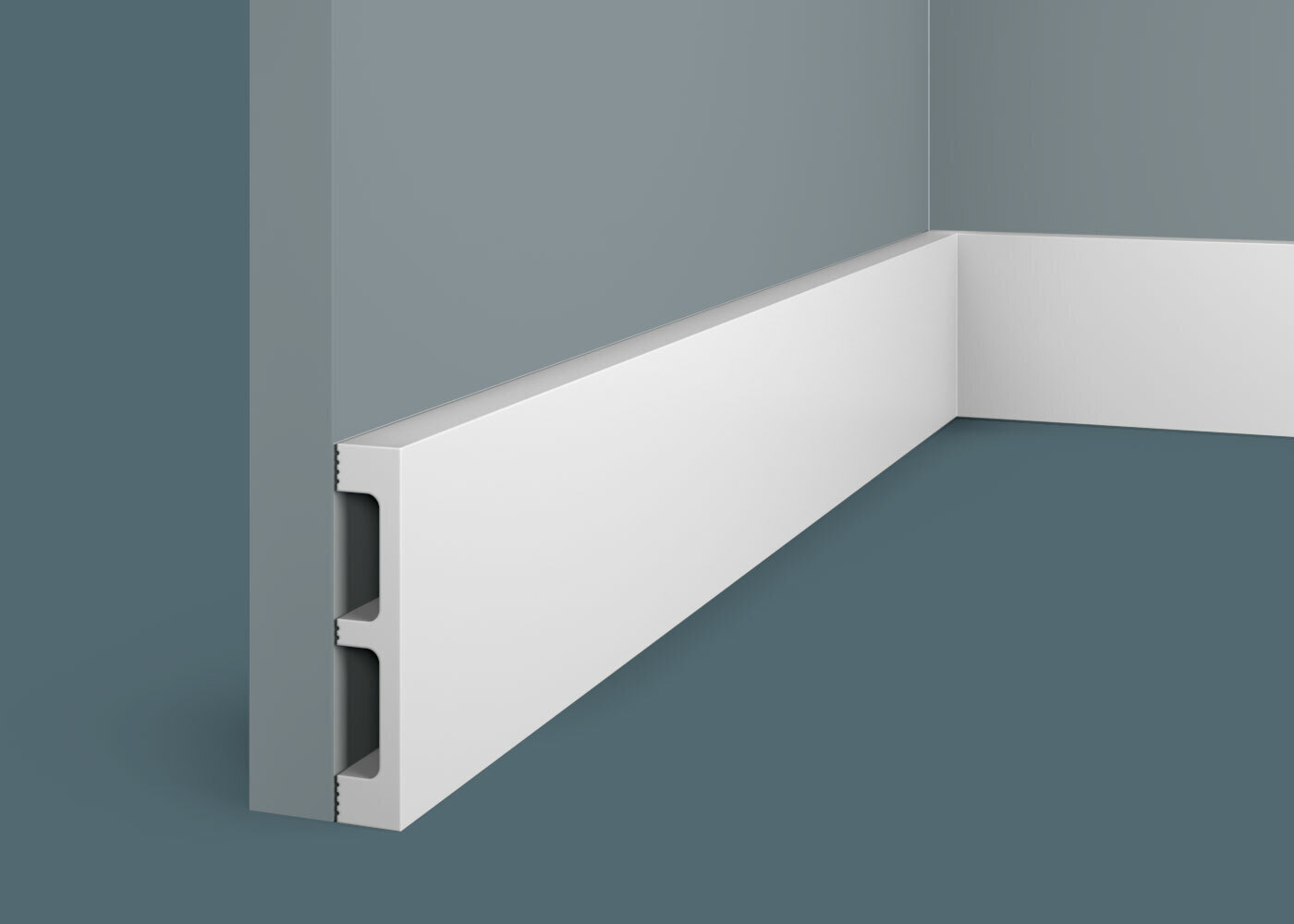 Плинтус PX048, 80х15, 2000мм, Экополимер/11