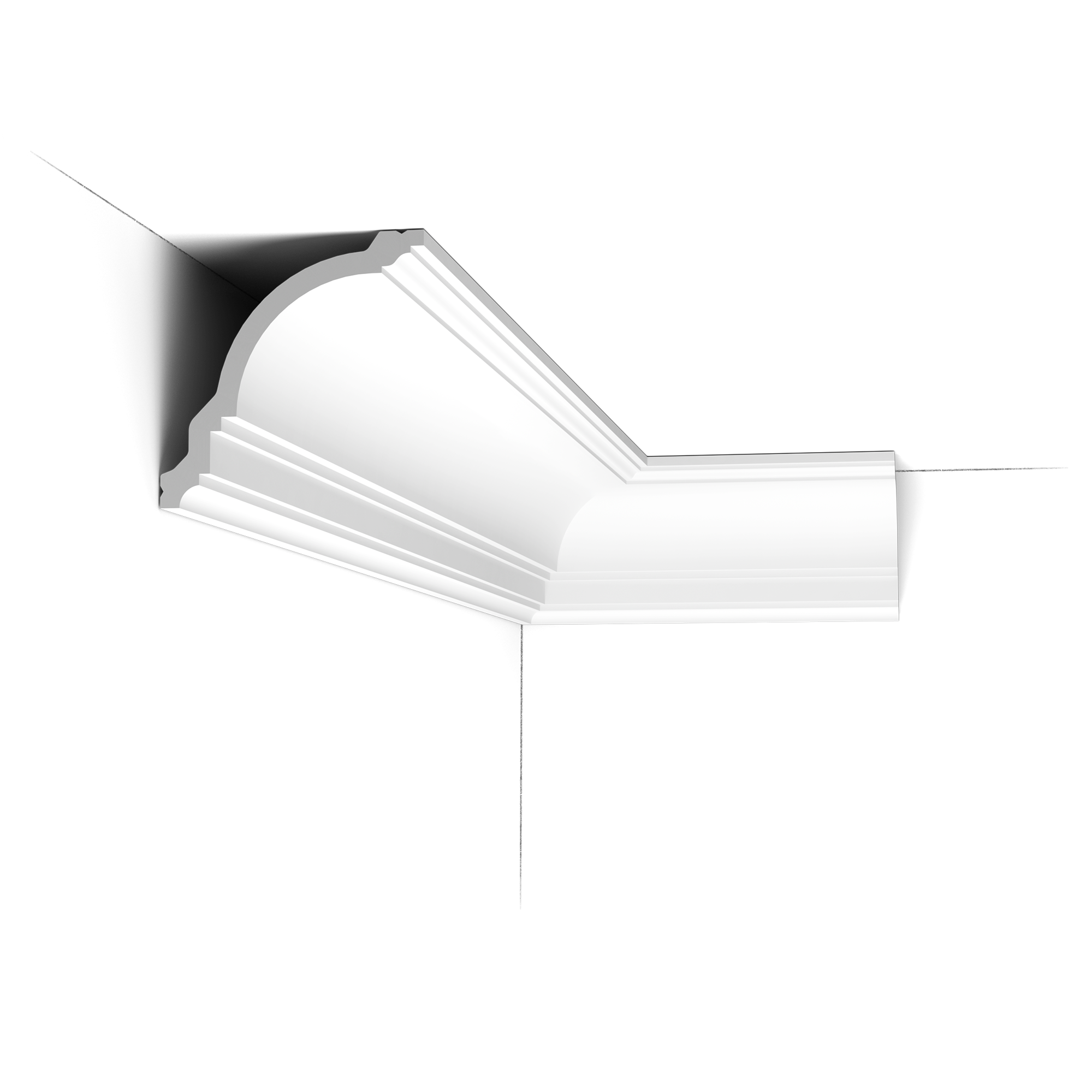 Широкий плинтус на потолок CX106