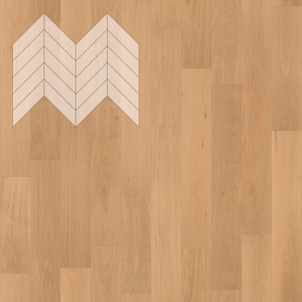 Паркет Елка Французская Lab Arte Chevron Дуб Рустик Флора лак 600/475х125х14/3/45°