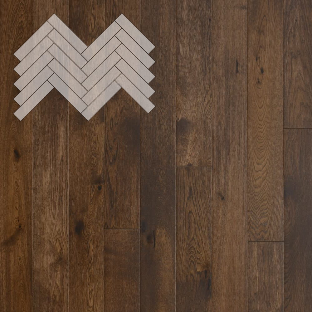 Паркет Елка Английская Lab Arte Angle Дуб Селект Коньяк лак 500х110х14/3