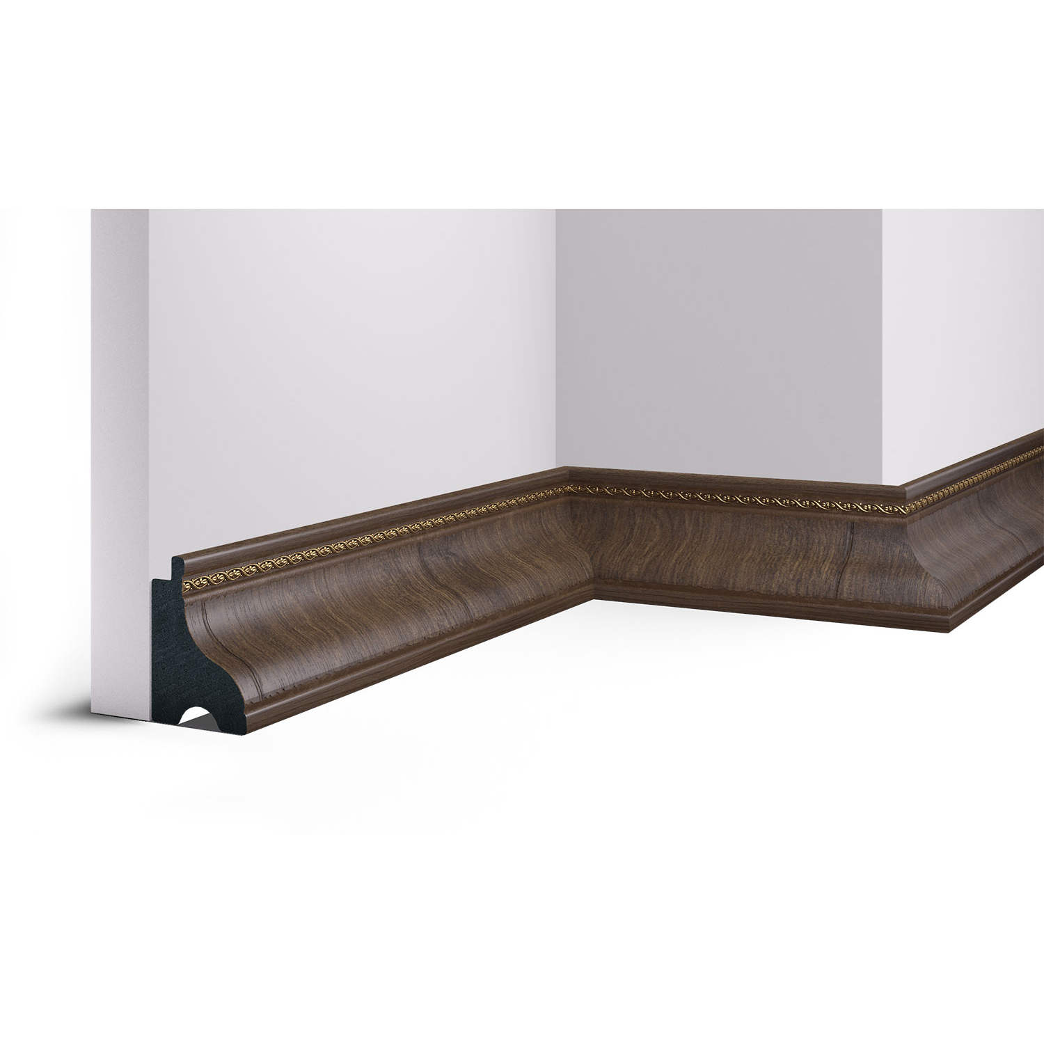 175-3 Плинтус 60,Дуб тёмный