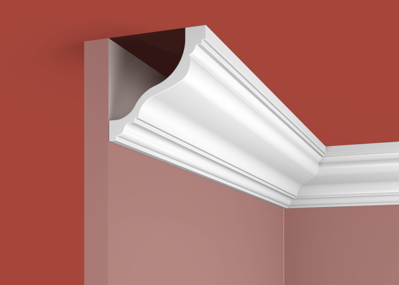 Карниз KX027, 80х80, 2000мм, Экополимер/17