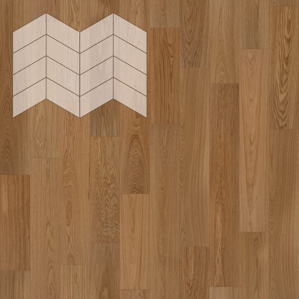 Паркет Елка Французская Lab Arte Chevron Дуб Рустик Гридж лак 400/313х150х14/3/60°