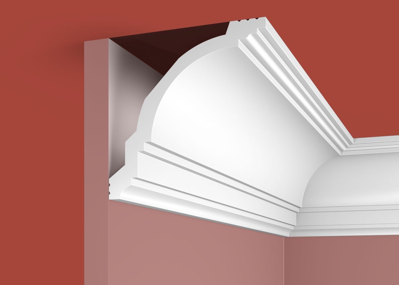 Карниз KX004, 117х118, 2000мм, Экополимер/8