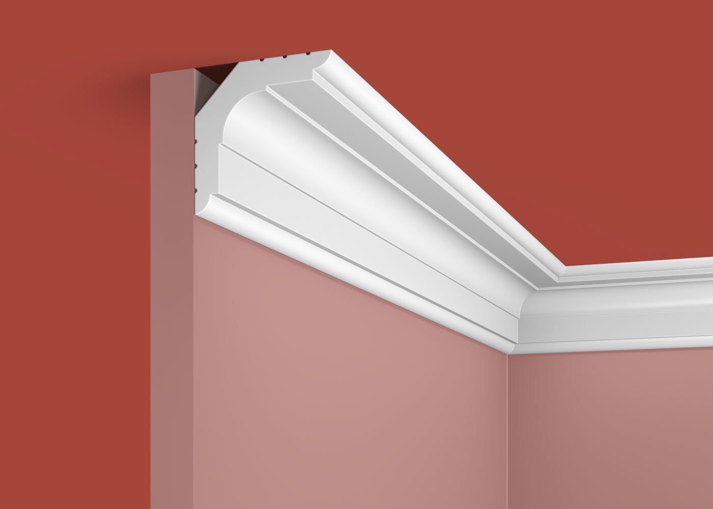 Карниз KX006, 60х60, 2000мм, Экополимер/8