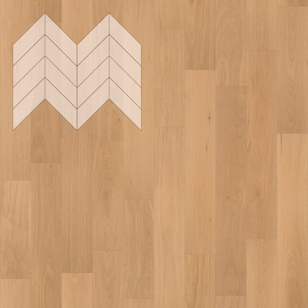 Паркет Елка Французская Lab Arte Chevron Дуб Рустик Флора лак 600/450х150х14/3/45°