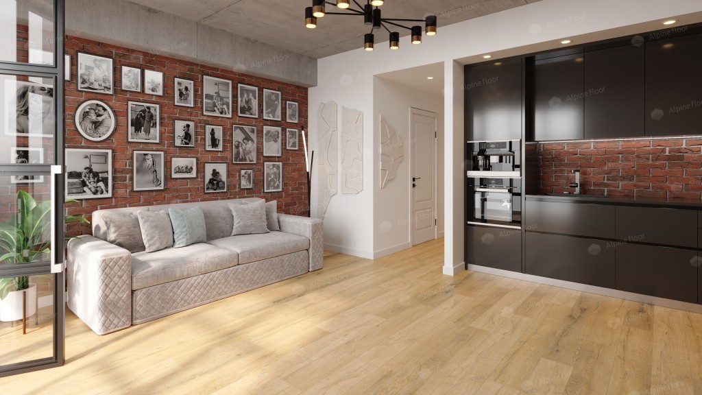 SPC ламинат Дуб медовый ABA ECO 7-16 MC SPC ламинат Дуб медовый ABA ECO 7-16 MC