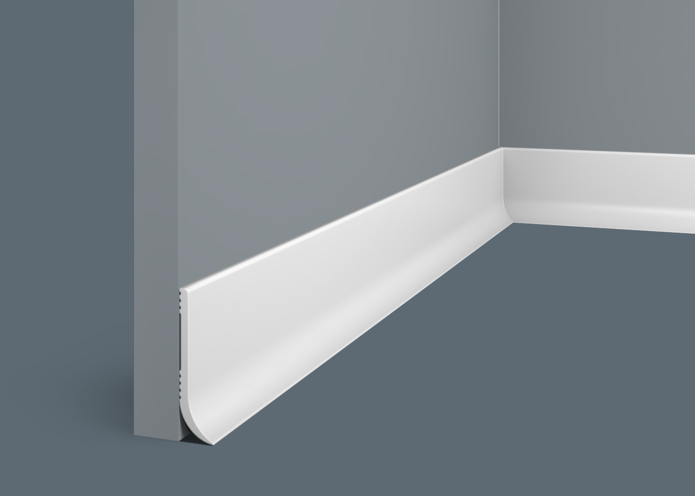 Плинтус PL002, 60х16, 2000мм, Экополимер/45