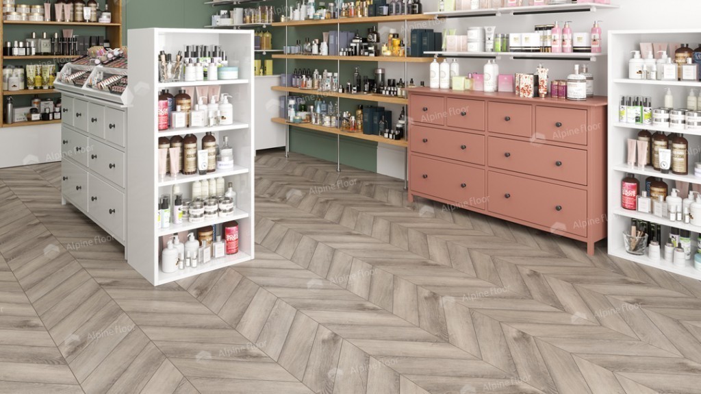 LVT плитка Дуб Исида Chevron ECO 20-8 LVT плитка Дуб Исида Chevron ECO 20-8