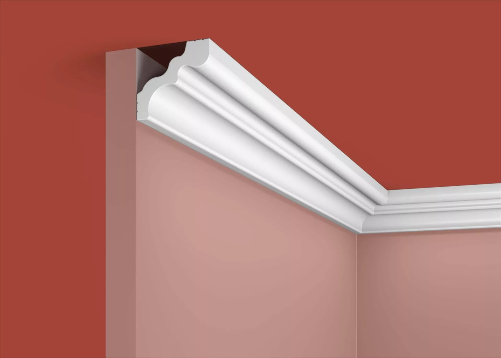 Карниз KX032, 46х42, 2000мм, Экополимер/12