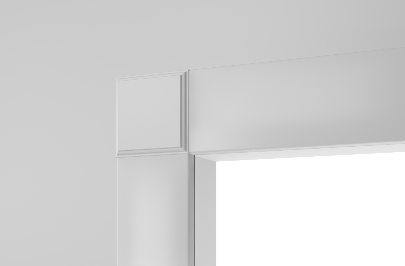 Квадратные элементы AK08 70x70x16мм, белый грунт, МДФ