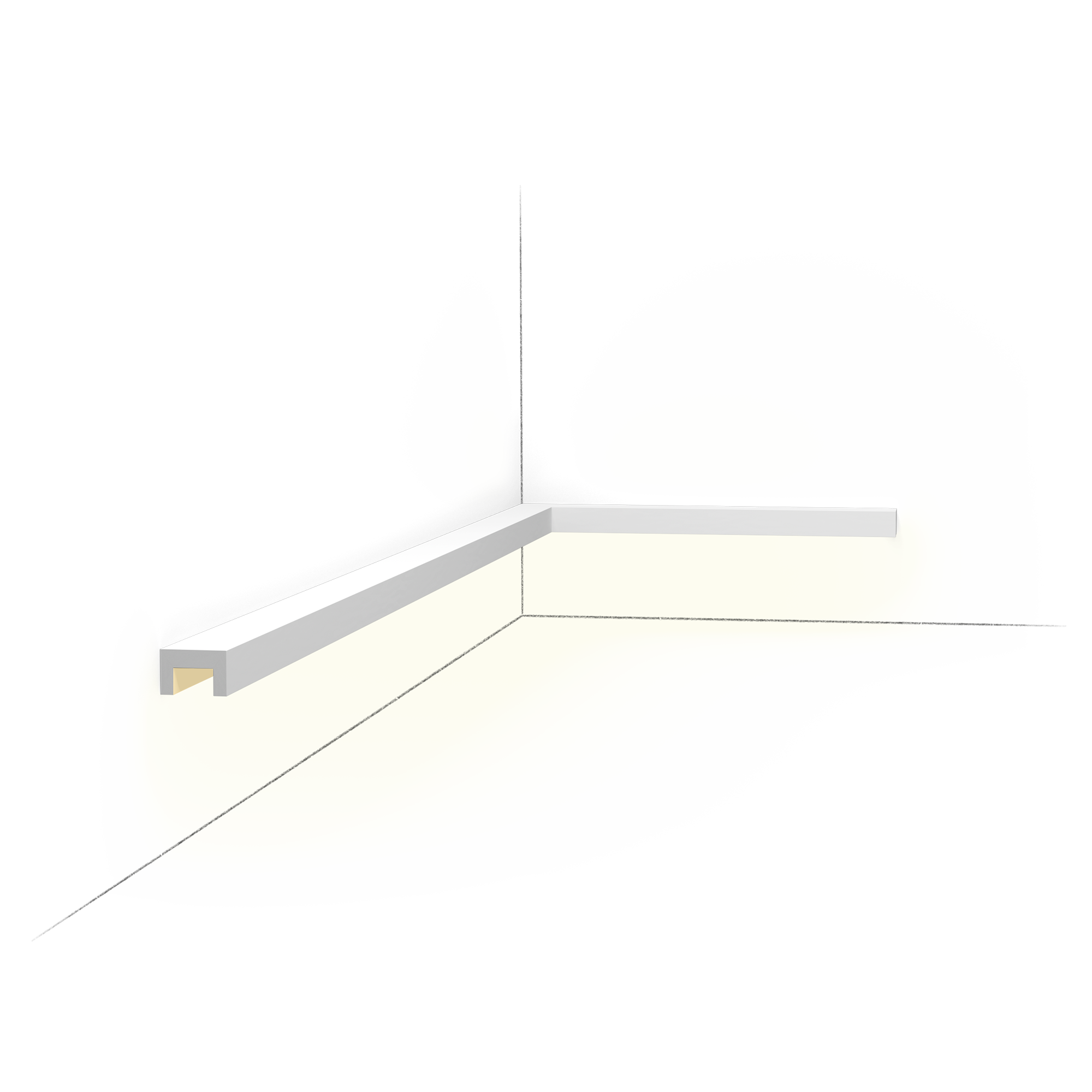 Профиль для нижней подсветки CX190 U-PROFILE