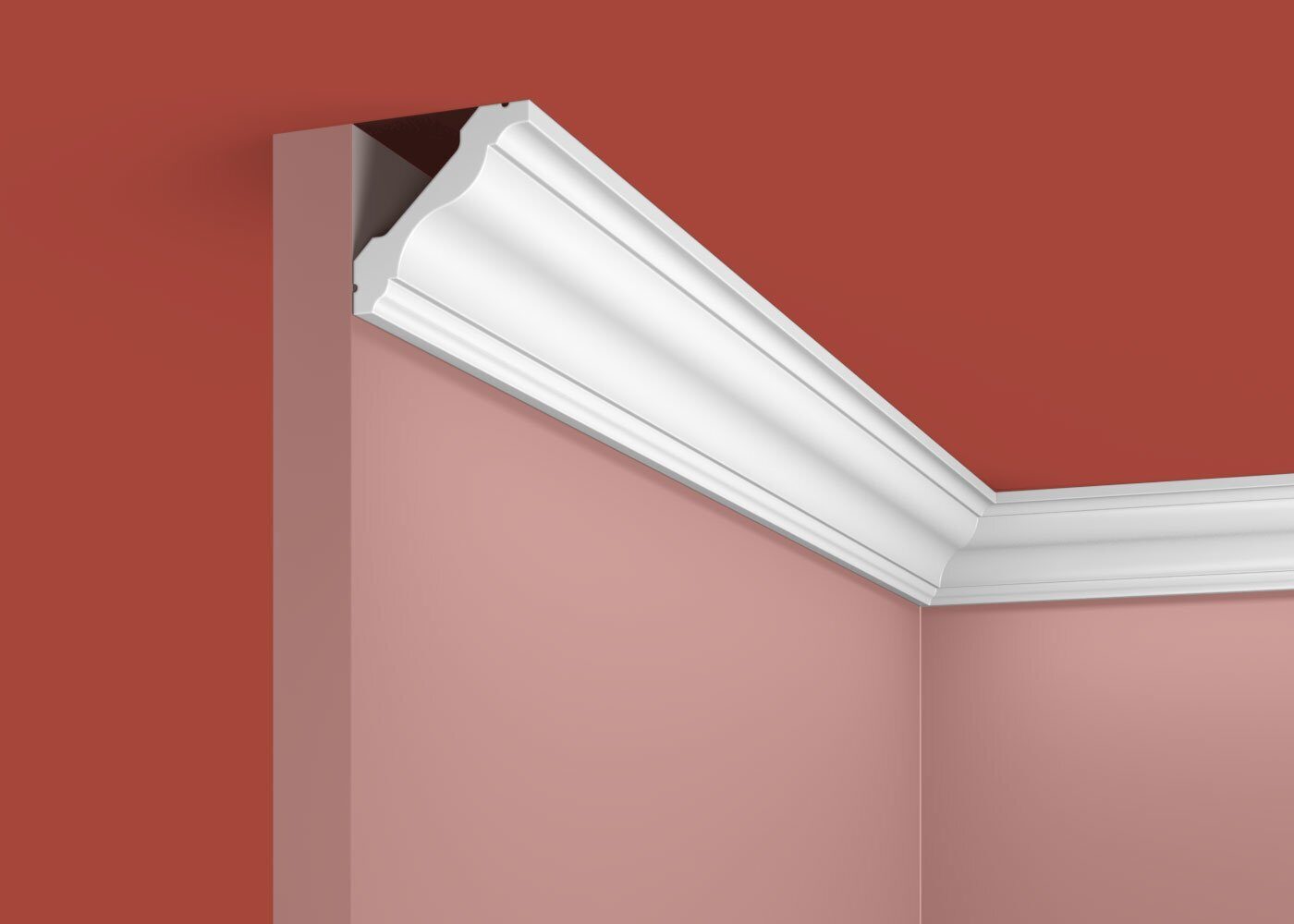 Карниз KX017, 43х43, 2000мм, Экополимер/22