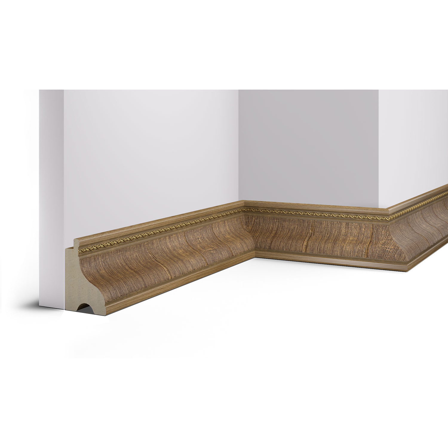 175-4 Плинтус 60,Дуб светлый