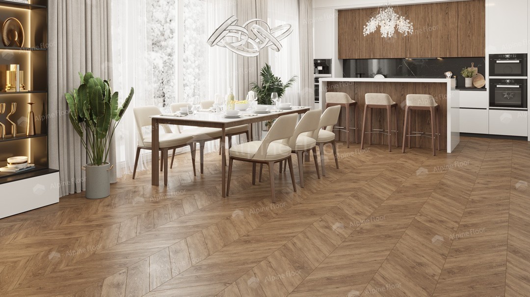 LVT плитка Гевуина Chevron