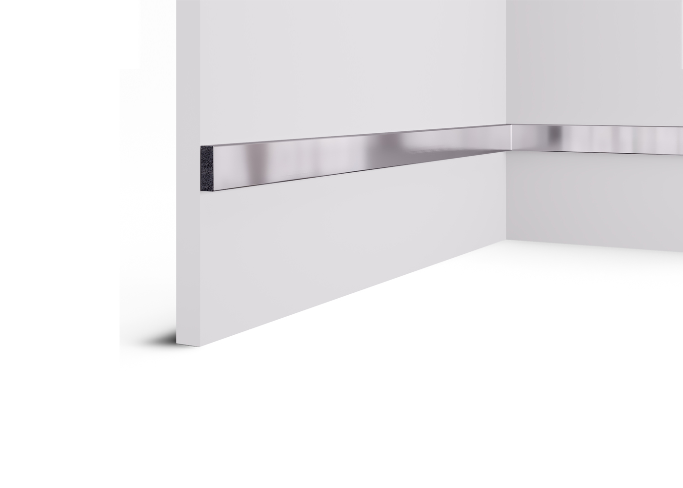 Рейка RX010-050, 30х10, 2000мм, Хром /24