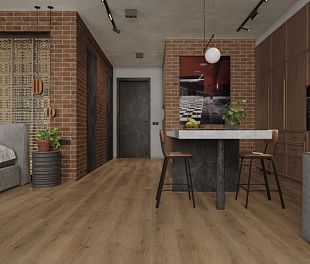 Кварцвинил LVT плитка Дуб Рейсдал ЕСО 5-41