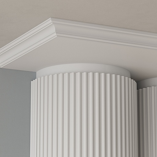 Карниз KX008, 49х49, 2000мм, Экополимер/16