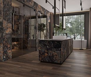 Кварцвинил Alpine floor LVT плитка Дуб Левитан ЕСО 5-43