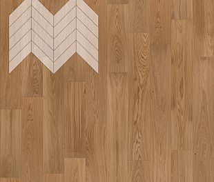 Паркет Елка Французская Lab Arte Chevron Дуб Селект Прозрачное масло 600/475х125х14/3/45° в магазине напольных покрытий «Стильный пол»