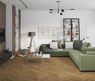 Кварцвинил Усовершенствованная кварц-виниловая LVT плитка DAMY FLOOR Chevron Монсоро