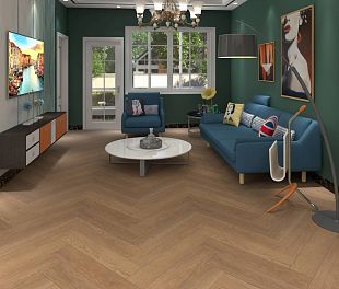 Кварцвинил ПВХ Покрытие Calitex Elementals Melbourne Herringbone Cick XES603 600x150x4 (1,800 м2)