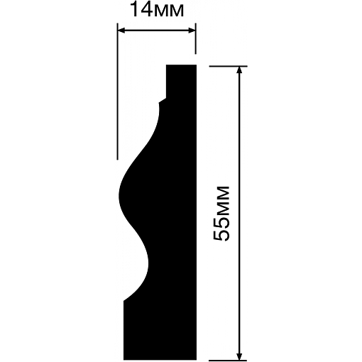 Плинтус HIWOOD WE55