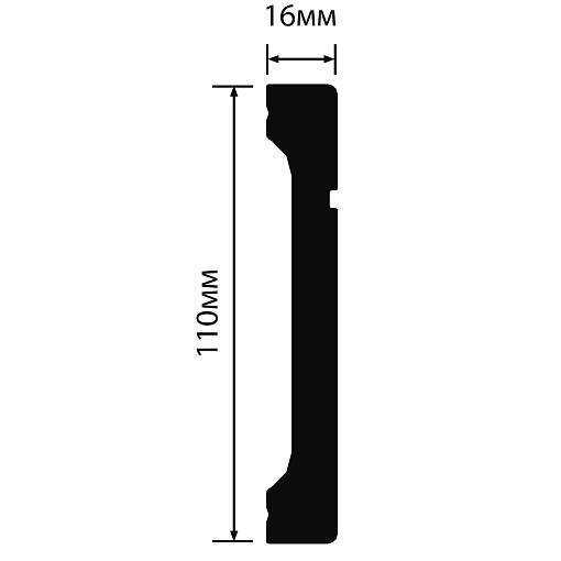 Плинтус HIWOOD B110V1L