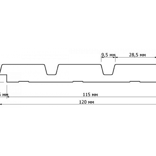 Декоративная панель HIWOOD LV124 BR490