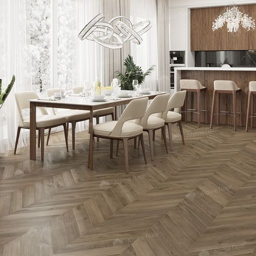 LVT плитка Дуб Насыщенный Chevron ECO 20-4