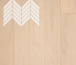 Паркет Елка Французская Lab Arte Chevron Дуб Селект Лана лак 600/490х110х14/3/45° в магазине напольных покрытий «Стильный пол»