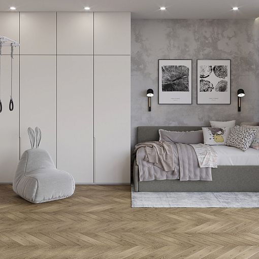 Инженерная доска AlixFloor, Коллекция Французская ёлка, Дуб кантри темный