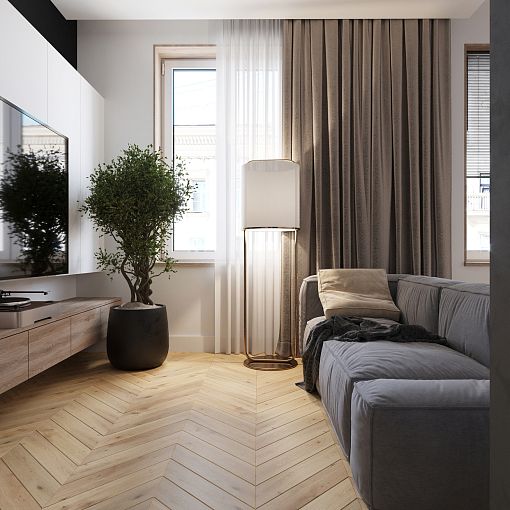 Инженерная доска AlixFloor, Коллекция Французская ёлка, Дуб пуро белый