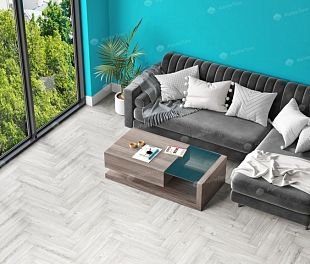 Кварцвинил Плитка Снежный ECO 16-11