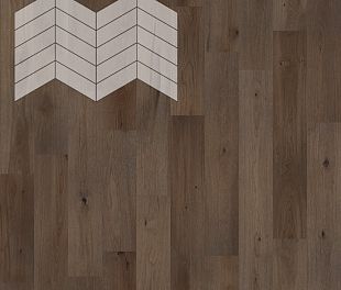 Паркет Елка Французская Lab Arte Chevron Дуб Рустик Кайт лак 400/337х110х14/3/60° в магазине напольных покрытий «Стильный пол»